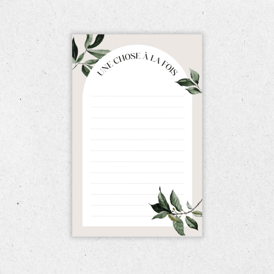 Notepad One thing at a time