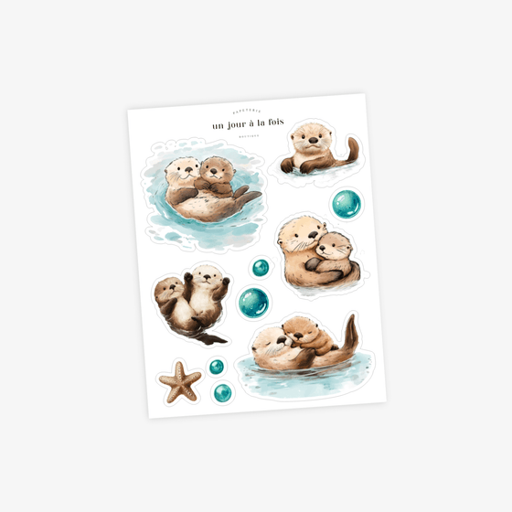 Autocollants Loutres de mer