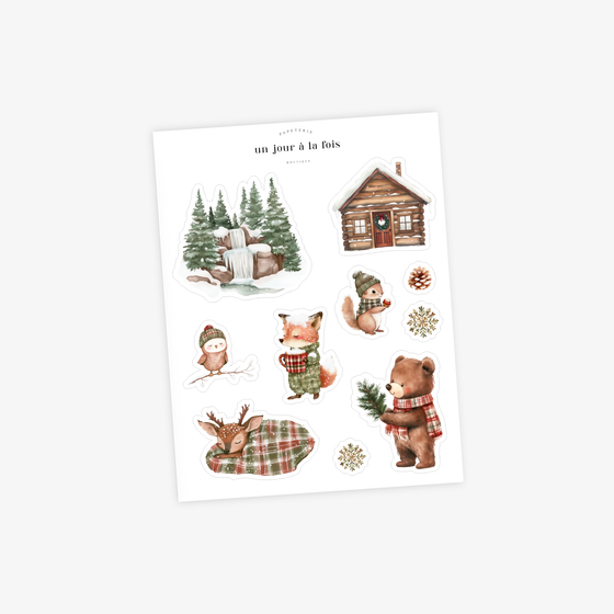 Autocollants Forêt de pins