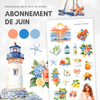 Abonnement d'autocollants mensuel