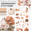 Abonnement d'autocollants mensuel