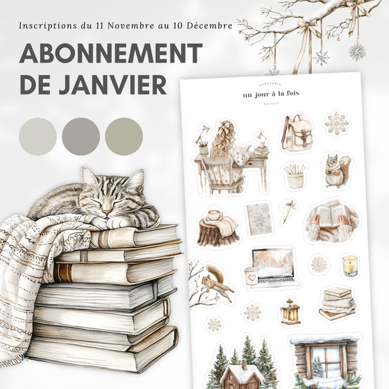 Abonnement d'autocollants mensuel