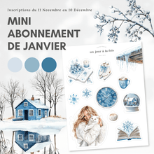  Mini abonnement d'autocollants mensuel