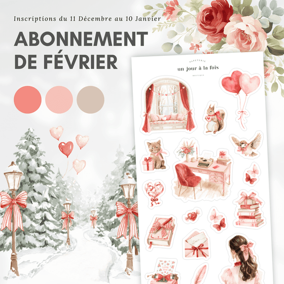 Monthly sticker subscription