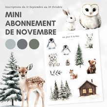  Mini abonnement d'autocollants mensuel