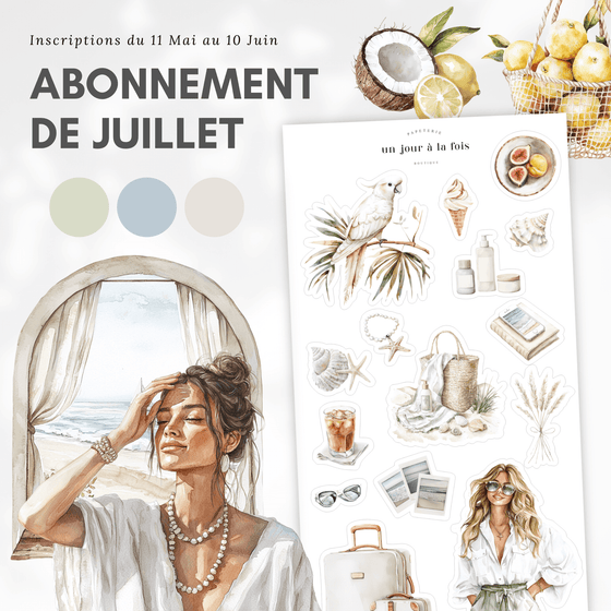 Abonnement d'autocollants mensuel