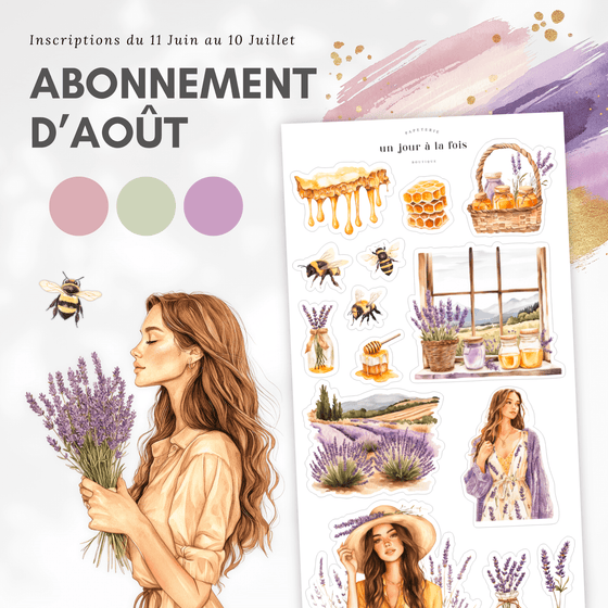 Abonnement d'autocollants mensuel