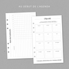 Agenda hebdomadaire Productivité