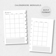  Calendriers mensuels | Petit format