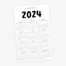  Autocollants Calendrier 2024