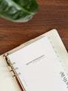Marque-page pour agenda classeur