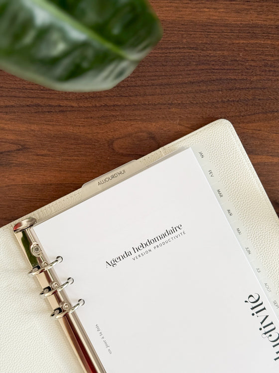 Marque-page pour agenda classeur