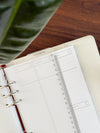 Marque-page pour agenda classeur