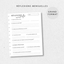  Recharge Réflexions mensuelles | Grand format