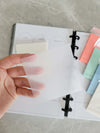 Translucent sticky notepad