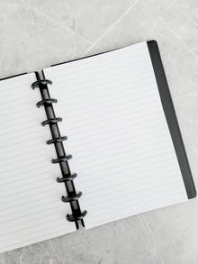  Refillable Lined Notebook | Vegan leather cover