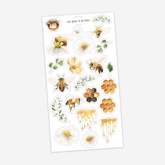 Bees and honey stickers