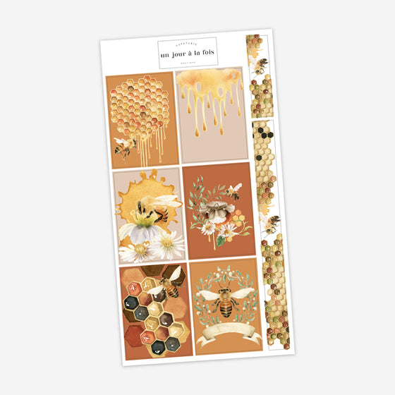 Bees and honey stickers