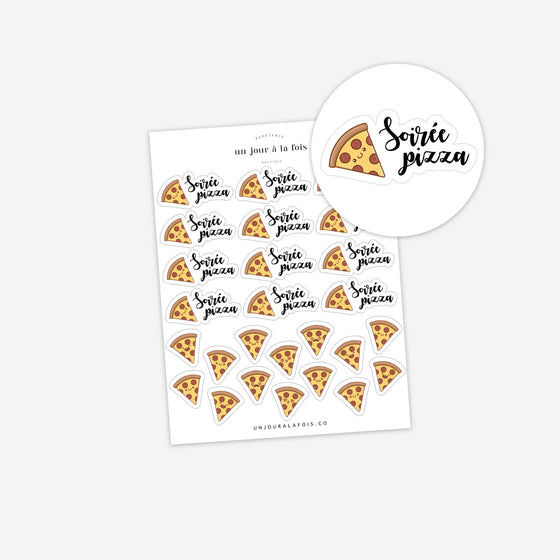 Pizza Party Stickers