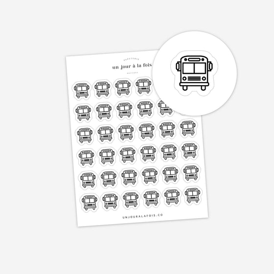 Bus Icon Stickers