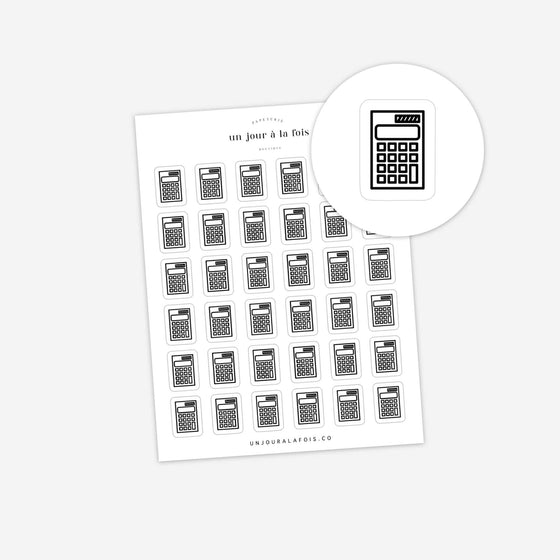 Calculator Icon Stickers