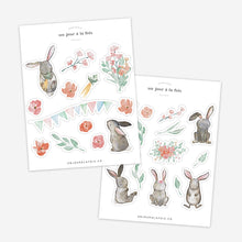  Spring Rabbits Stickers